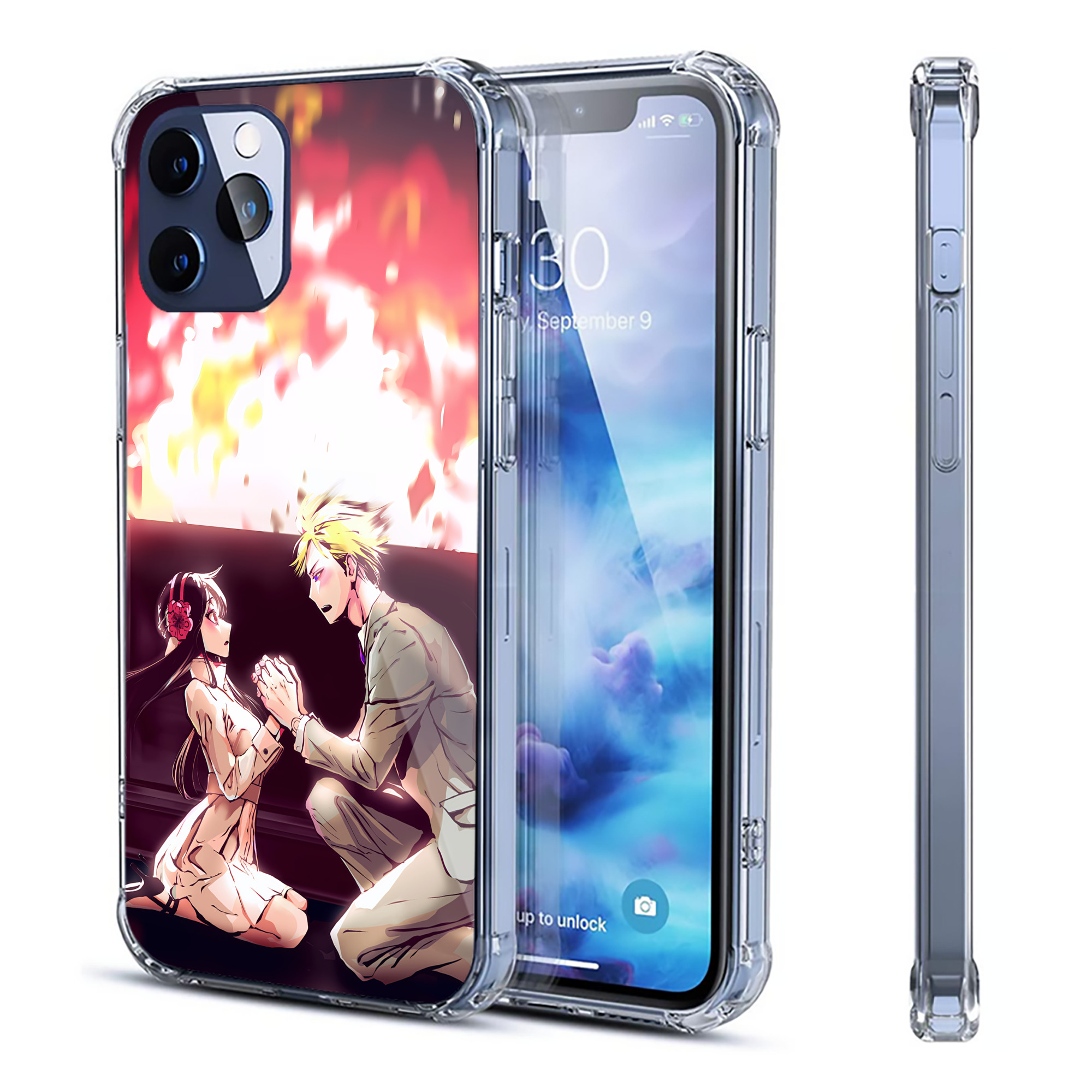 （画像用） SPY×FAMILY间谍家家酒 【iPhone 12シリーズ対応】透明スマホケース（クリアソフトケース）